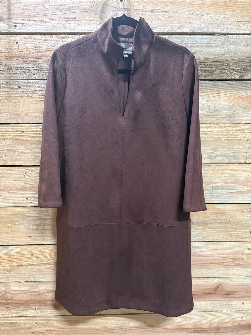 Tuckernuck Ganache Vegan Suede Clifton Dress Brown, Medium - Picture 8 of 8